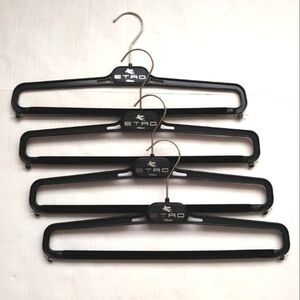 ETRO Milano Trouser Hangers Black Bundle of 4
